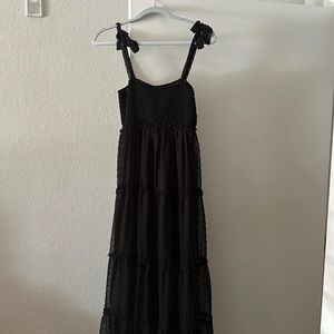 Altr’d state black polka dot mesh maxi dress